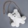 Plush "Bear" bag, white color