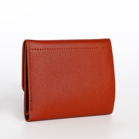 Women's wallet on the button, redhead color-1