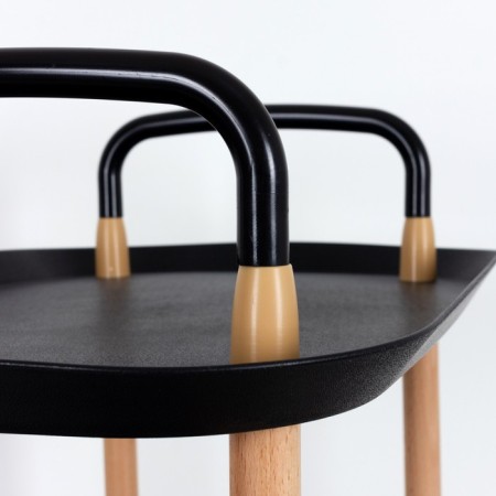 Joy Home carts, 3-long, beige-black-5