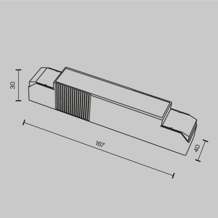 Technical PSL-TR40-950-1200MA, 48W, 18.7x4x3 cm, white color-3