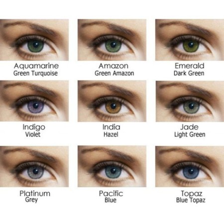 Color contact lenses Soflens Natural Colors Pacific Blue, diopt. -2, in the set 2 pcs.-1