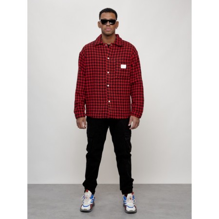 Windbreaker male, size 50, red color-11