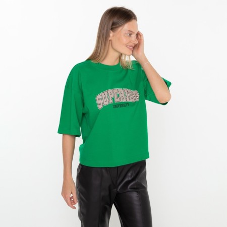 T -shirt female, green color, size 46-2
