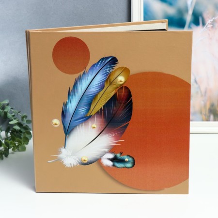 Photo album magnetic 20 sheets "Figs and circles" in a box 34x4x33 cm