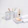 A set of accessories for the bathroom "Marble", 4 items (dispenser, soap dish, 2 glasses)
