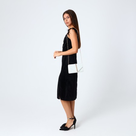 Female bag on a magnet, white color-6
