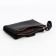 Women's wallet on the button, black color