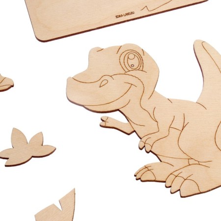 Set for creativity. Wood painting "Dinosaurus"-4