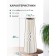 Decorative vase "Art Deco", 12 × 12 × 30 cm, white color with gold