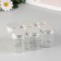 Decor for creativity Glass "Jars with a lid" silver set 6 pcs 4.7x4.7x6 cm