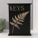 Keywater tree 6 hooks "Palm leaf" 6x22x30 cm