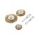 A set of metal brushes for the tundra drill, flat 25-38-50 mm, 3 pcs. + 2 studs