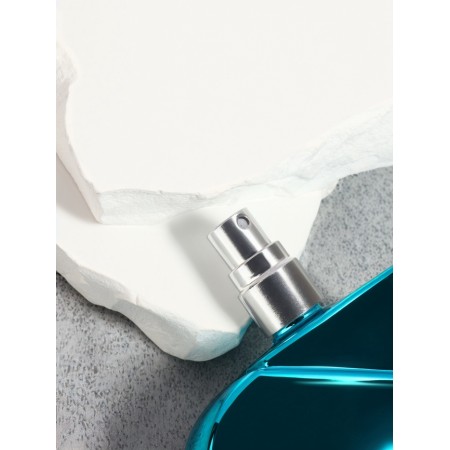 The perfume bottle "Heart", glass, with a spray, 25 ml, blue color-3