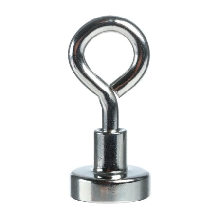 Neodimal magnet with a loop for a car, d 16 mm, clutch 6 kg