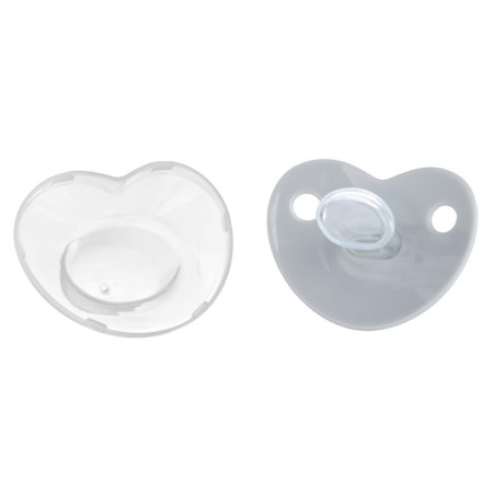 Nipple - Orthodontic dummy I love dad, with a cap, +6 months, white/silver, rhinestones-3