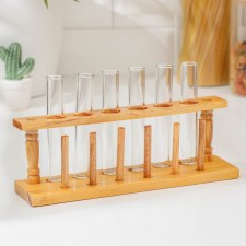 Set of glass shots on the stand 