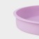 Baking uniform “Circle”, silicone, 22 × 3 cm, internal d = 20 cm, lilac color