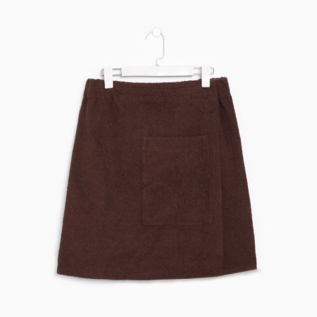 Towel (Kilt) 50x150, col. Chocolate, Mahra, 400g/m, HL 100%
