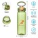 Water bottle, 800 ml, "movement - life", with a drinker, green