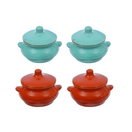Set of pots "Pancake" 4x0.5l, rainbow mix-19