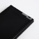 Male purse without fastening, department for maps, for bills, black color