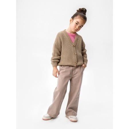 Cardigan Children's Knit, height 110 cm, beige color-1