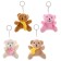 Toy-cranes "Bear in a scarf", color mix