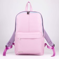 Women's backpack made of artificial leather, Textura, pink color