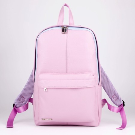 Women's backpack made of artificial leather, Textura, pink color