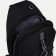 Male sling bag from textiles, headphone opening, black color
