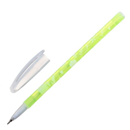 Ballic handle, 0.5 mm, blue rod, body with a pattern, colored, tinted, mix-3