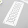 Stencil of stencil "pattern" 11x32 cm