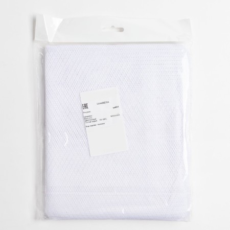 Curtain curtain without curtain tape, 160 x165 cm, white color, 100% polyester-5