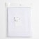 Curtain curtain without curtain tape, 160 x165 cm, white color, 100% polyester