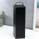 Casket wood, leatherette for a bottle "smooth leather" 3 objects 35x11x12 cm