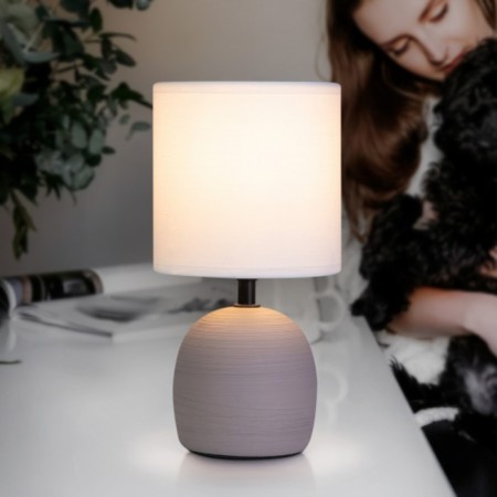 RIVOLI SHERON 1CHA14, 40 W Cramics Board lamp with a lampshade-4