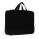 Folder with A4 handles, 360 x 270 x 80 mm, textile, inner pocket, black 1sh48