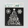 Stencil for creativity "Happy New Year", 15 x 15 cm, plastic
