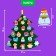 Game set of felt "prediction from Christmas tree"