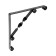 Tundra bracket, Light, 200x200, metal, black, 1 pc.