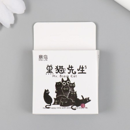 Stickers for creativity "Mr. Black Cat" set 46 pcs 6.4x4.4x1.1 cm-3