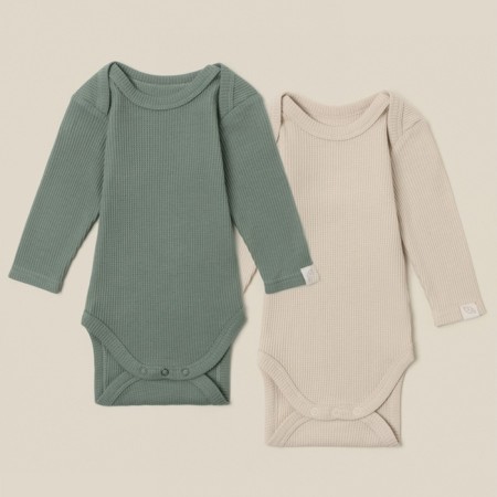Body set 2 pcs SL Home growth 74-80 cm, col. Beige/olive