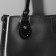 Handle for a bag, 60 × 1 cm, with sewing loops 3.5 cm, black/silver color