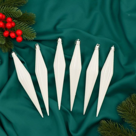 Jewelry jewelry "Outskirts are sharp in striped" (set 6 pcs) 3x18 cm, white