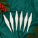 Jewelry jewelry "Outskirts are sharp in striped" (set 6 pcs) 3x18 cm, white