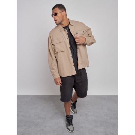 Jeaning jacket men's, size 48, beige color-6
