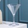 Martini's glass, 300 ml, 11.3 × 16.6 cm, the color is transparent