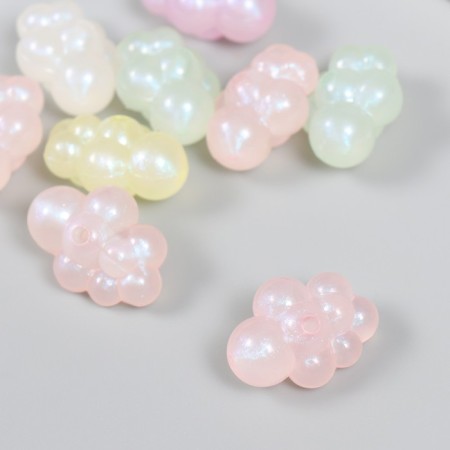 Beads for creativity plastic "Cloud. Shine" set of 20 g 2.3x1.7x1.2 cm-1