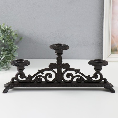 Cast iron candle for 3 candles "Celt" 39.5x16 cm