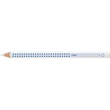 Карандаш Faber-Castell "Jumbo Grip", белый, трехгранный, утолщенный, заточенный
